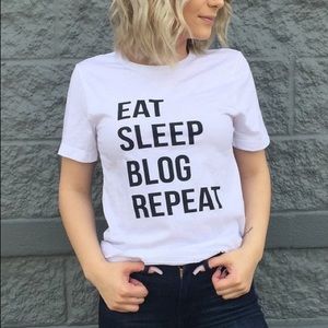 Eat Sleep Blog Repeat Tee